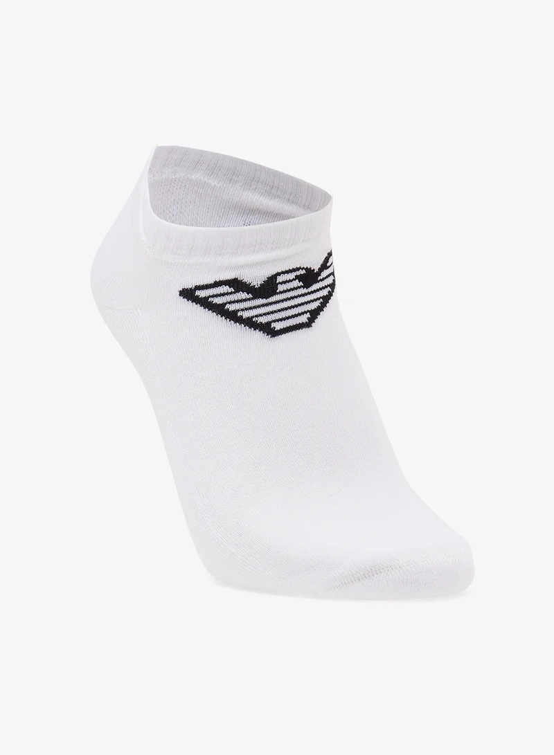 EMPORIO ARMANI  2 Pack Of Logo Ankle Socks for Men | Best Price UAE